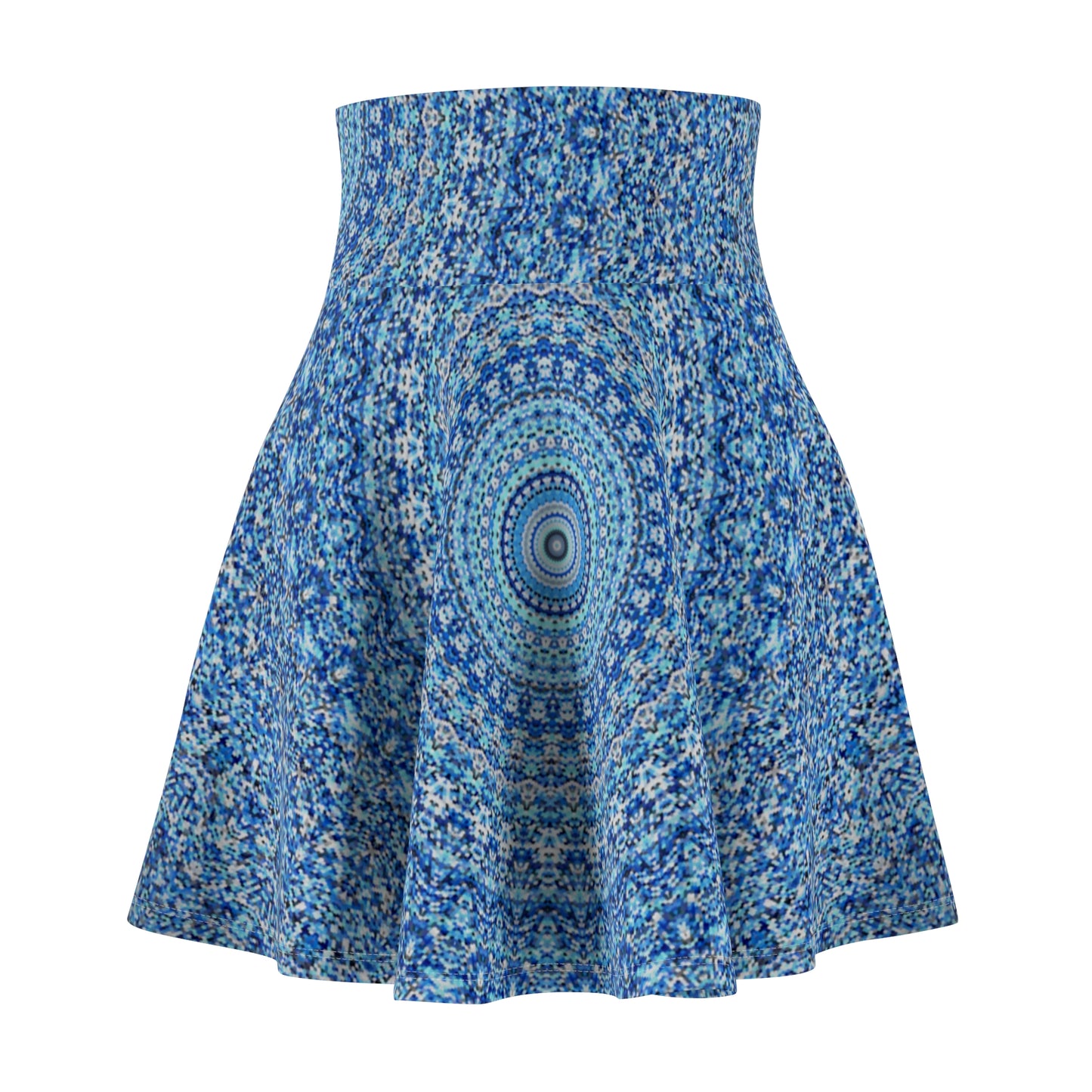 Blue Mandala - Inovax Woman's Skater Skirt