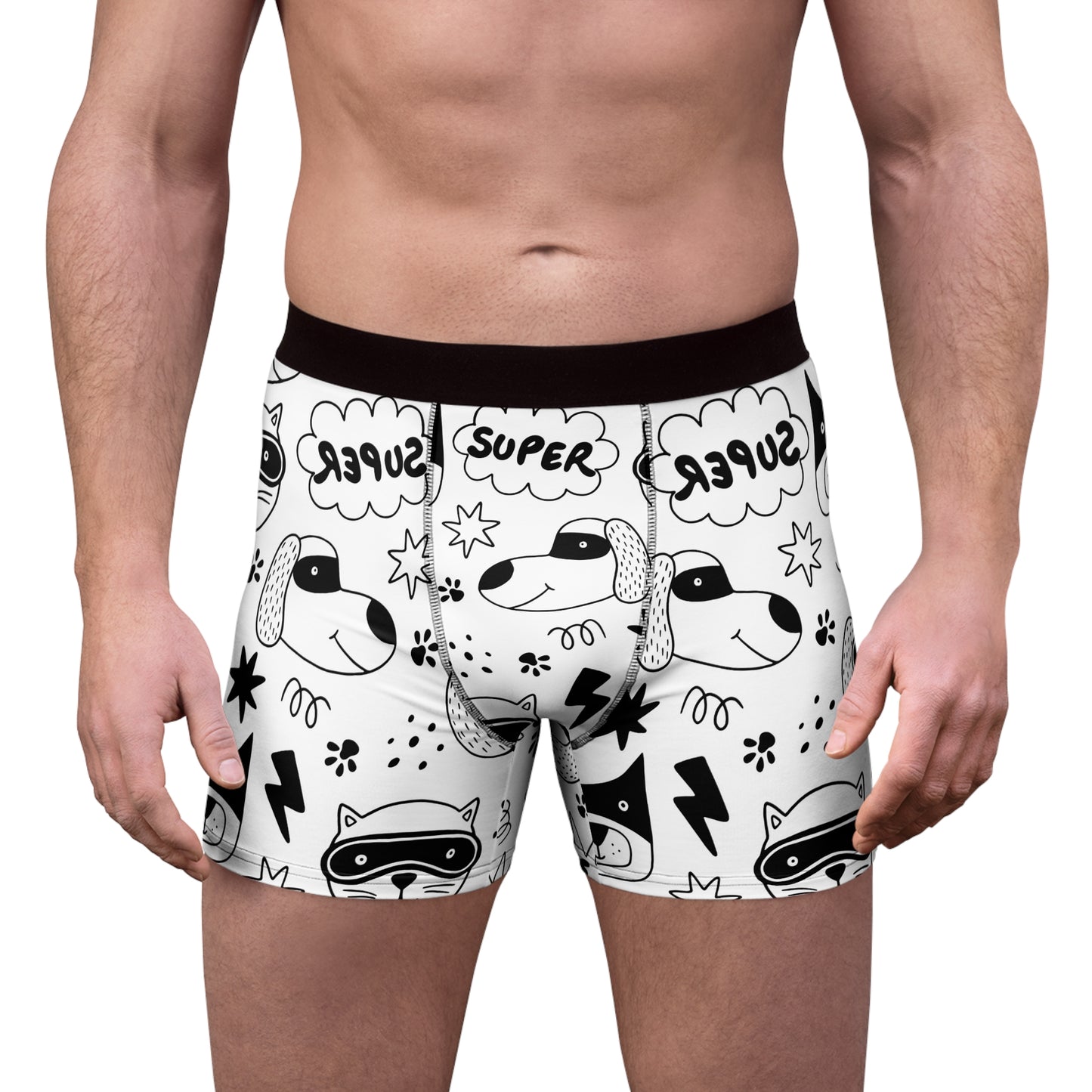 Doodle Dogs & Cats - Inovax Men's Boxer Briefs