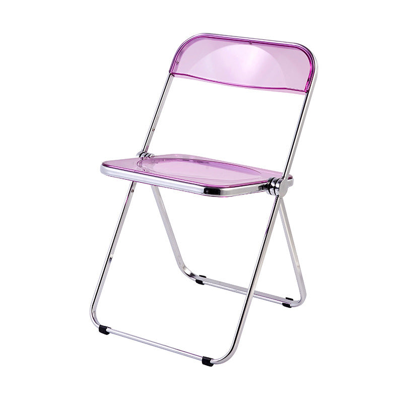 Acrylic Fashion Photo Clothing Store Cafe Folding Chair