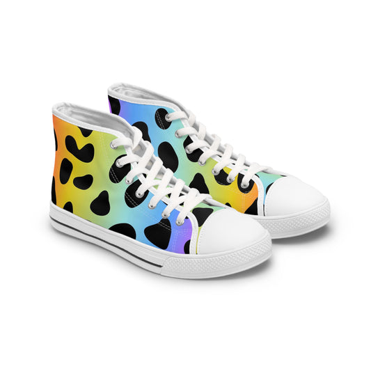 Colorful Jaguar - Inovax Women's Hight Top Sneakers