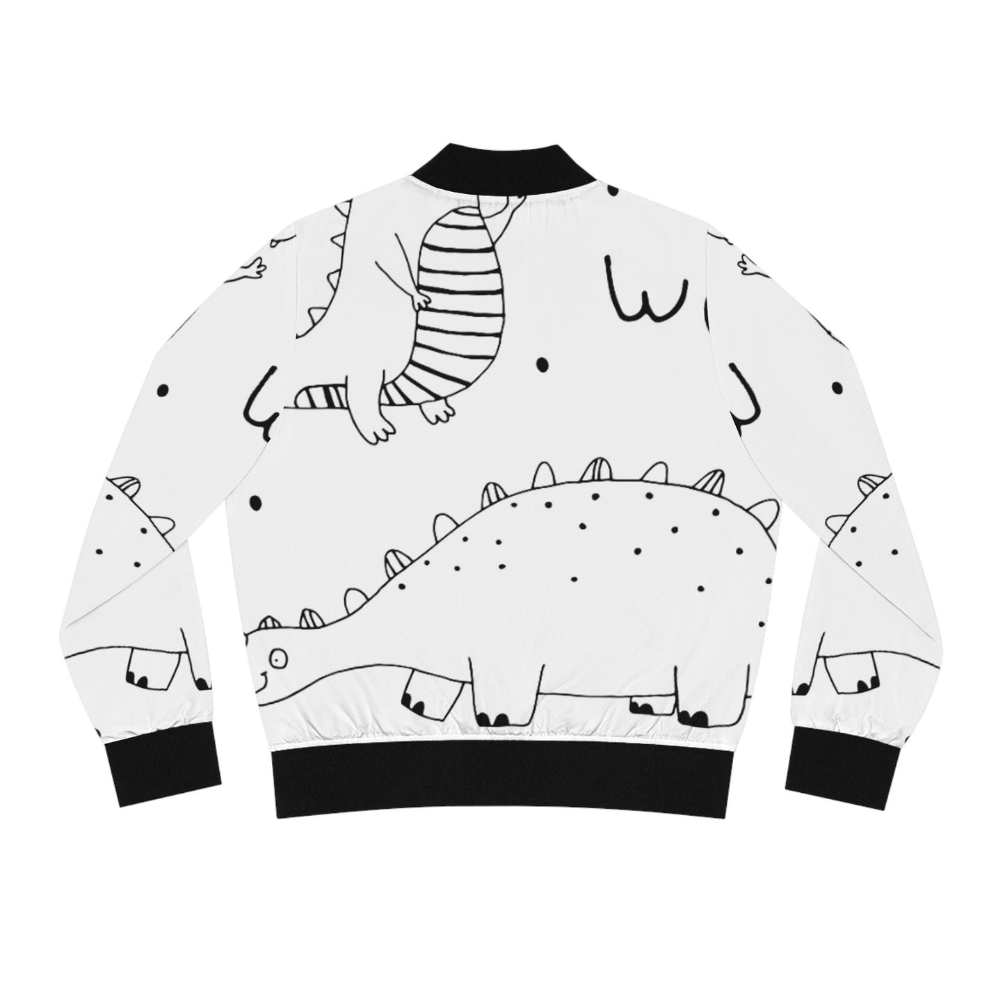 Doodle Dinosours - Inovax Women's Bomber Jacket