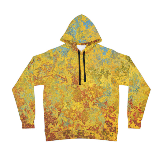 Gold and blue spots - Inovax Athletic Hoodie
