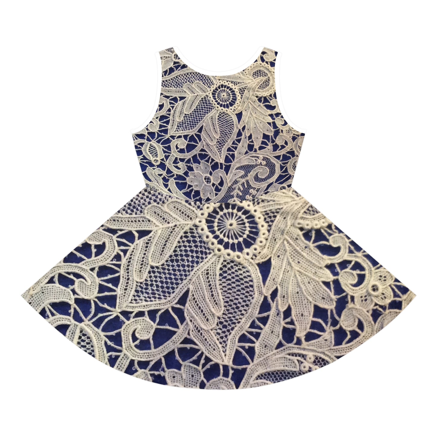 Golden and Blue - Inovax Girl's Sleeveless Sundress