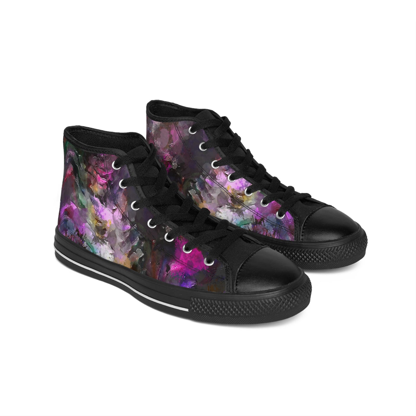 Purple Painting - Inovax Women's Classic Sneakers