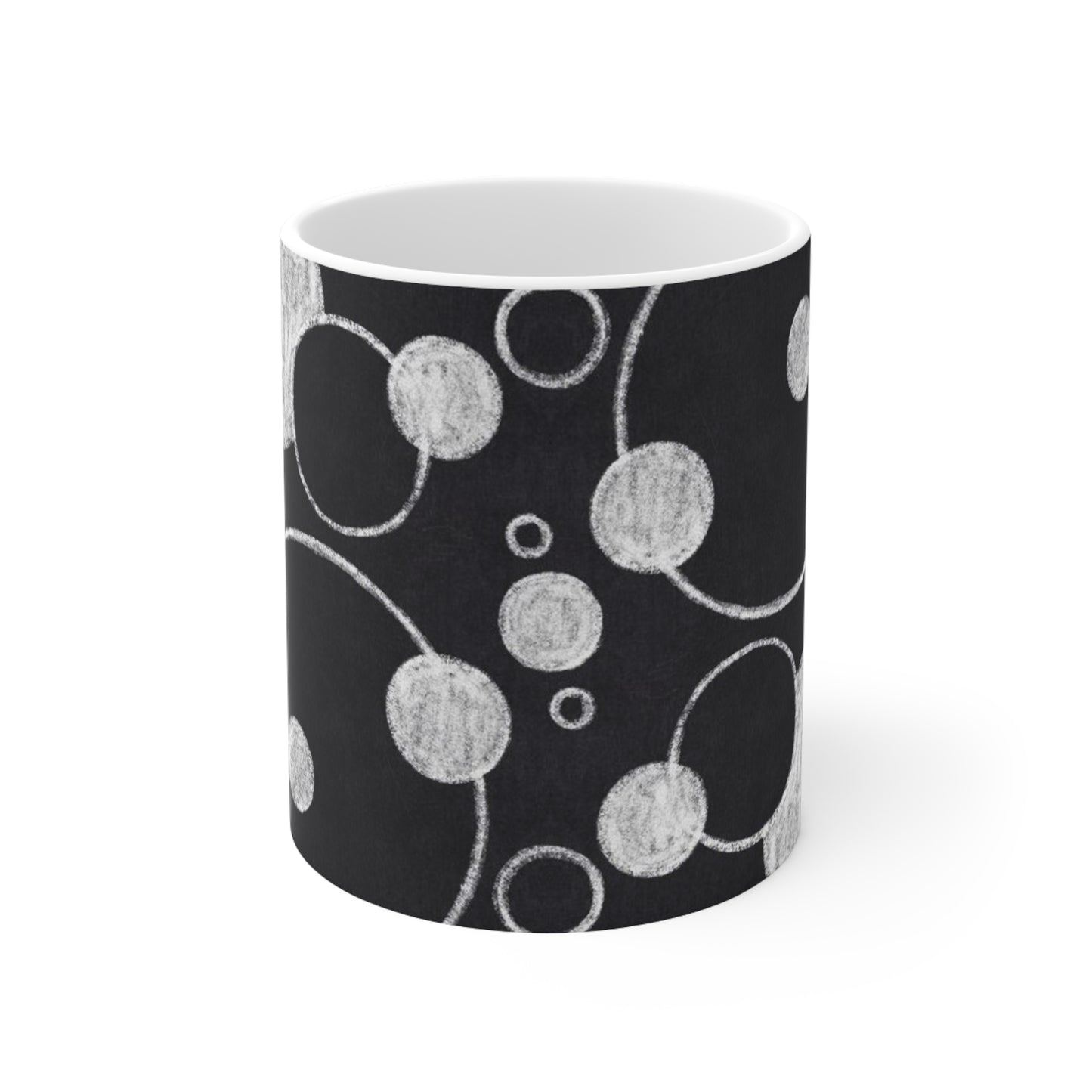 Black Dots - Inovax Ceramic Mug 11oz