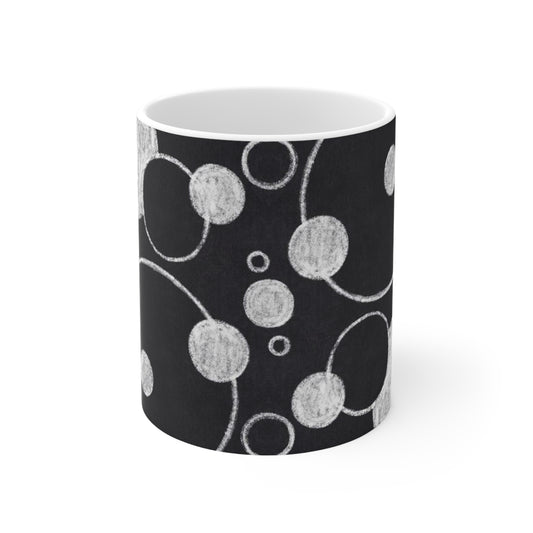 Points noirs - Tasse en céramique Inovax 11oz