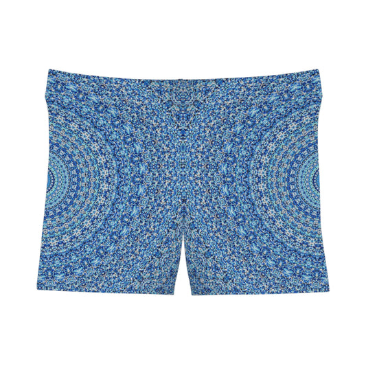 Mandala Bleu - Short Femme Inovax