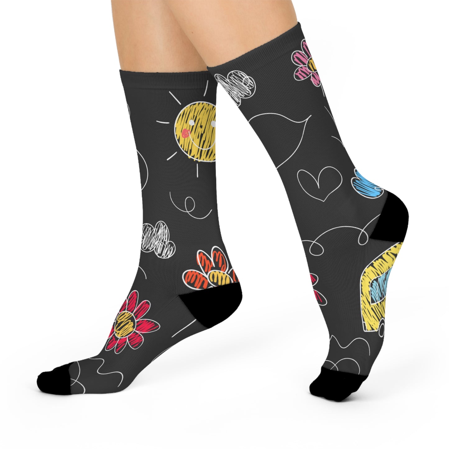 Kids Doodle Playground - Inovax Cushioned Crew Socks