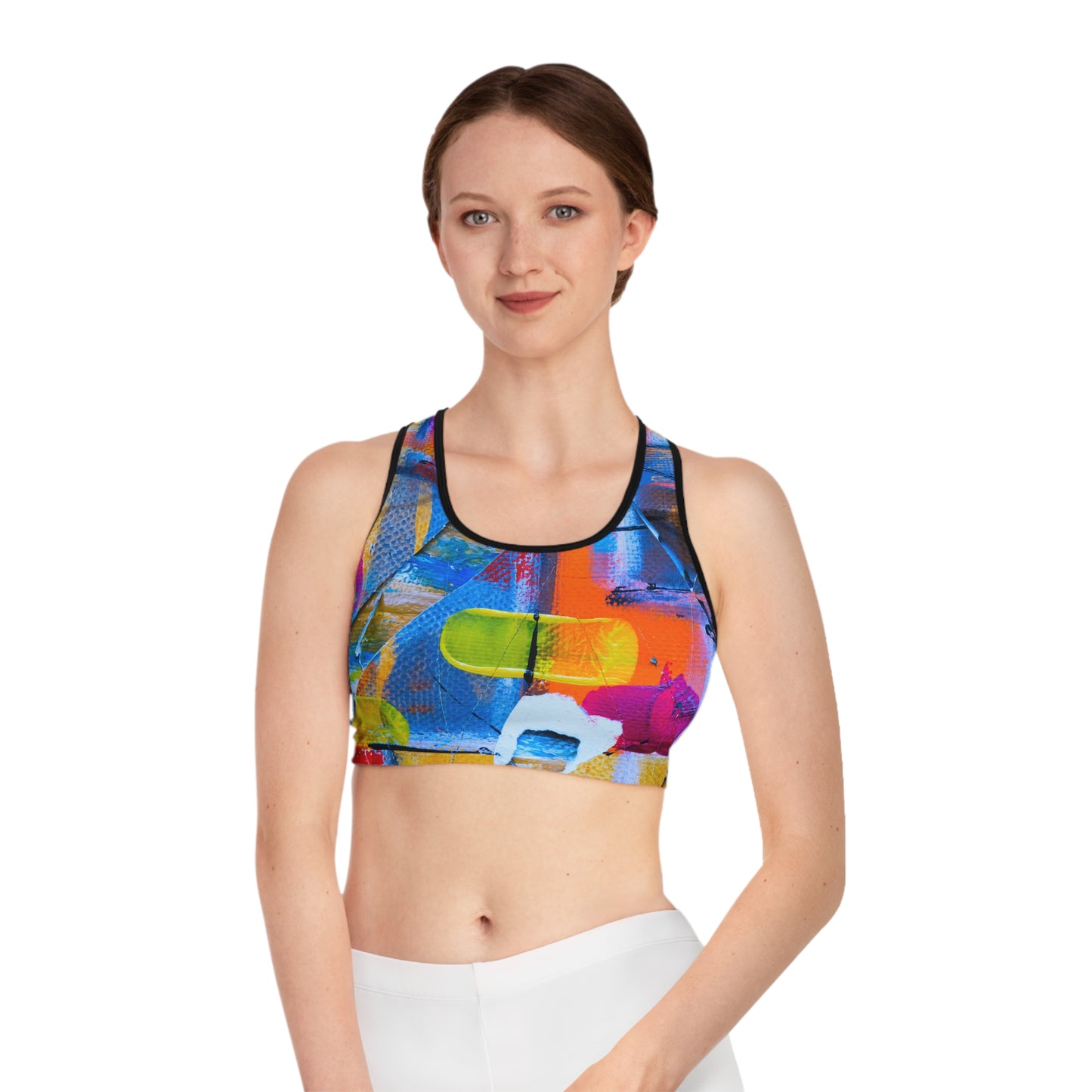 Couleurs carrées - Soutien-gorge de sport Inovax