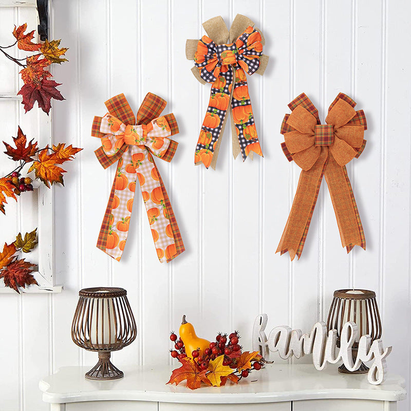 Fournitures de décoration pour Thanksgiving Front intérieur avec pendentif Saison des récoltes