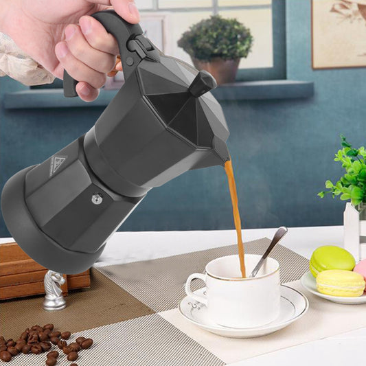 Olla Moka con calefacción eléctrica de aluminio, máquina para preparar café con enchufe europeo italiano