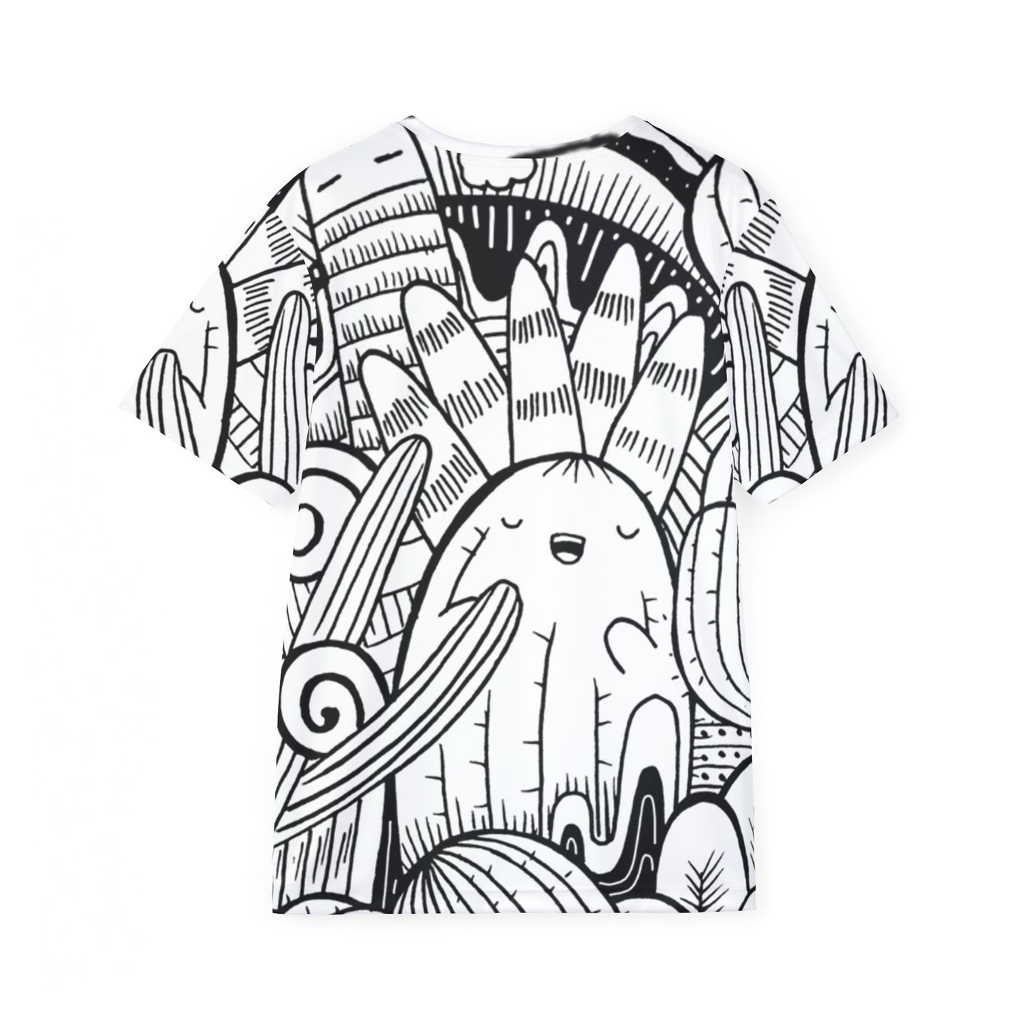 Doodle Cactus - Camiseta deportiva Inovax para hombre