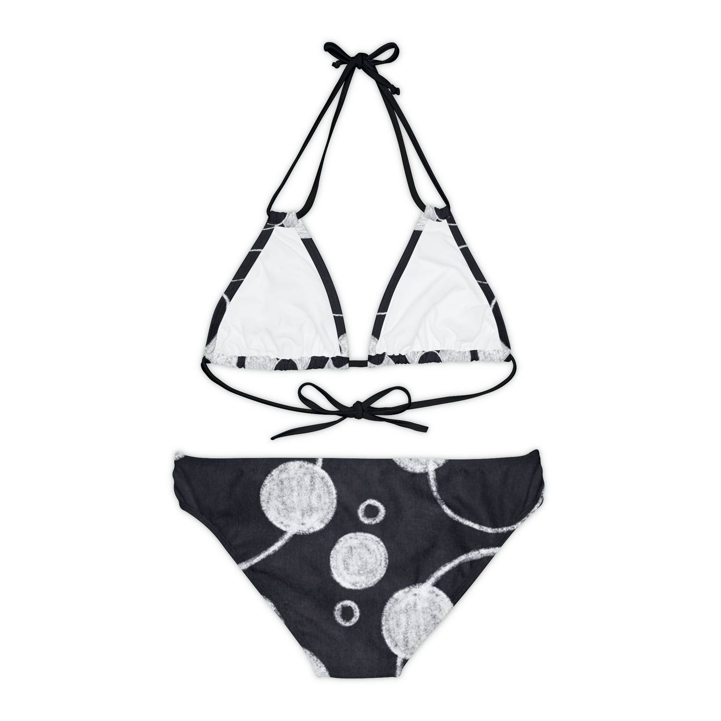 Black Dots - Inovax Strappy Bikini Set