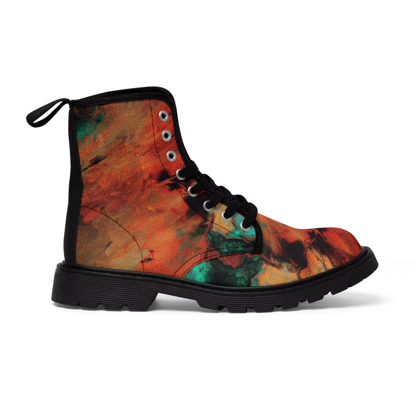 Orange flush - Bottes en toile pour hommes Inovax