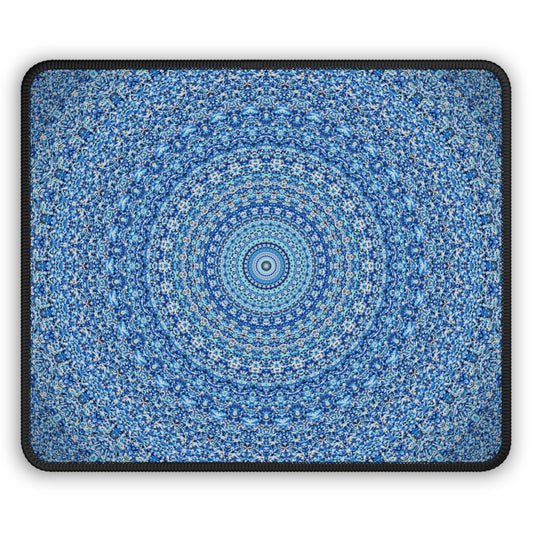 Mandala bleu - Tapis de souris de jeu Inovax