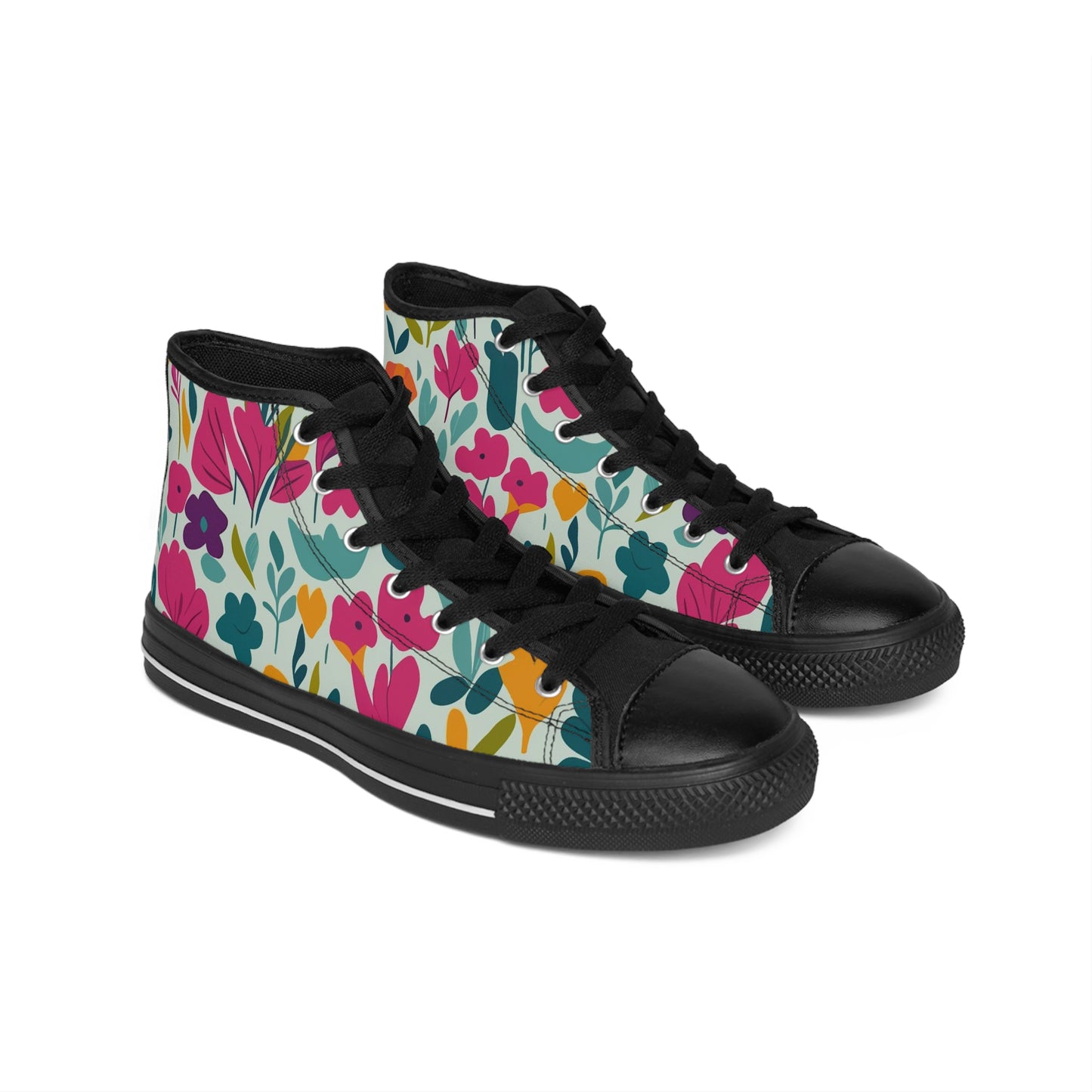 Fleurs claires - Baskets classiques Inovax pour femmes