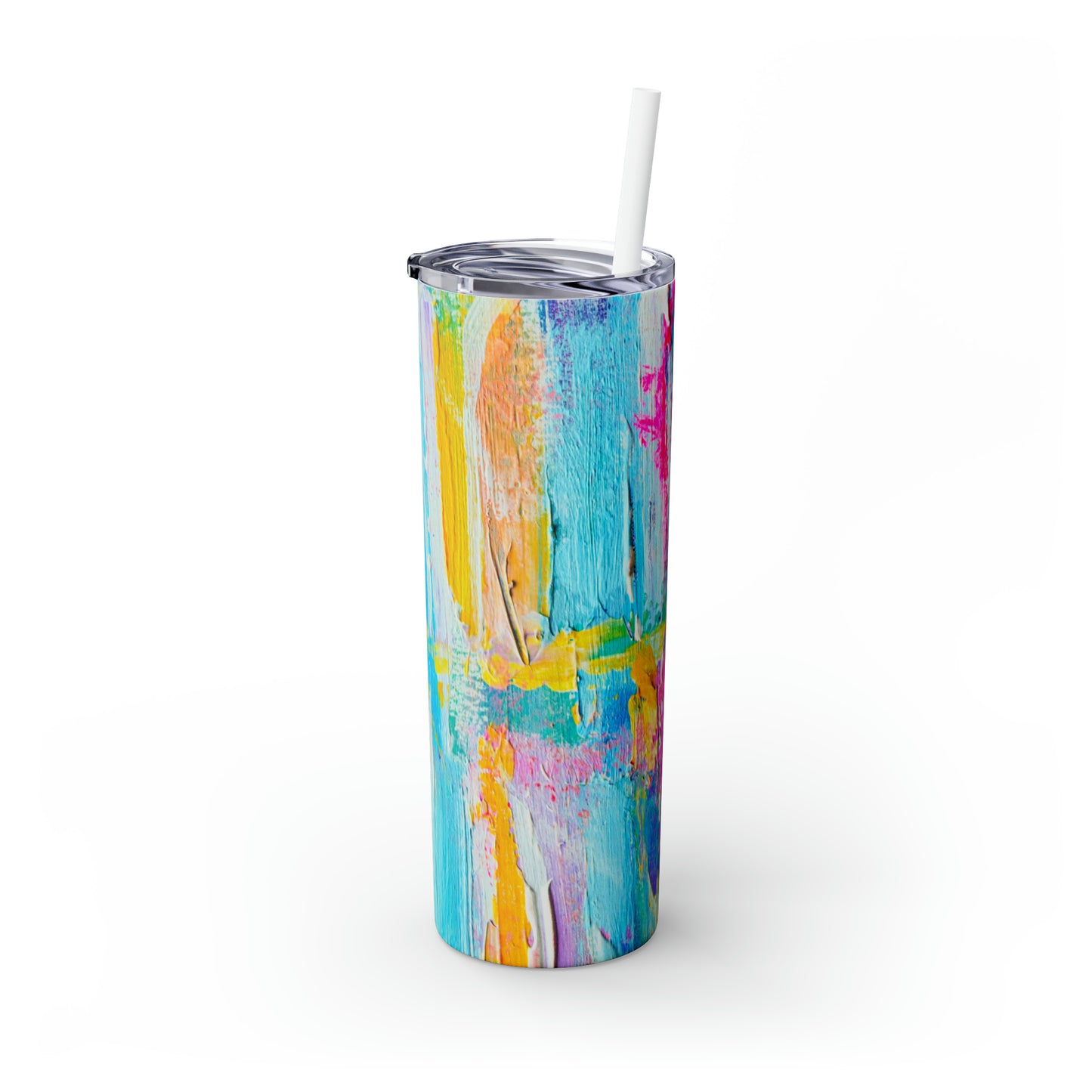 Colores pastel - Vaso delgado Inovax Maars® con pajita de 20 oz