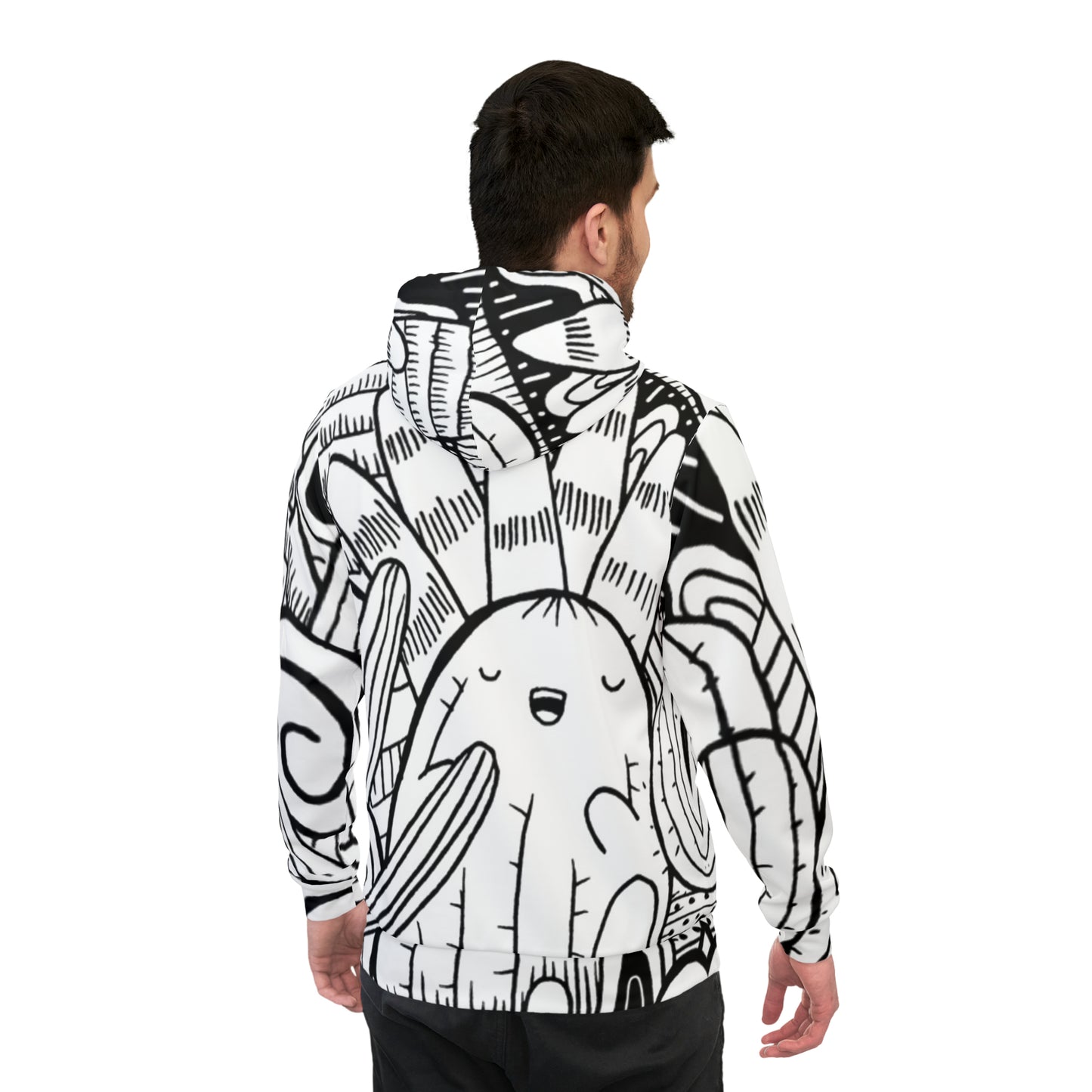 Doodle Cactus - Inovax Athletic Hoodie