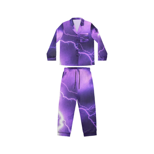 Electric Thunder - Pijama de satén para mujer Inovax