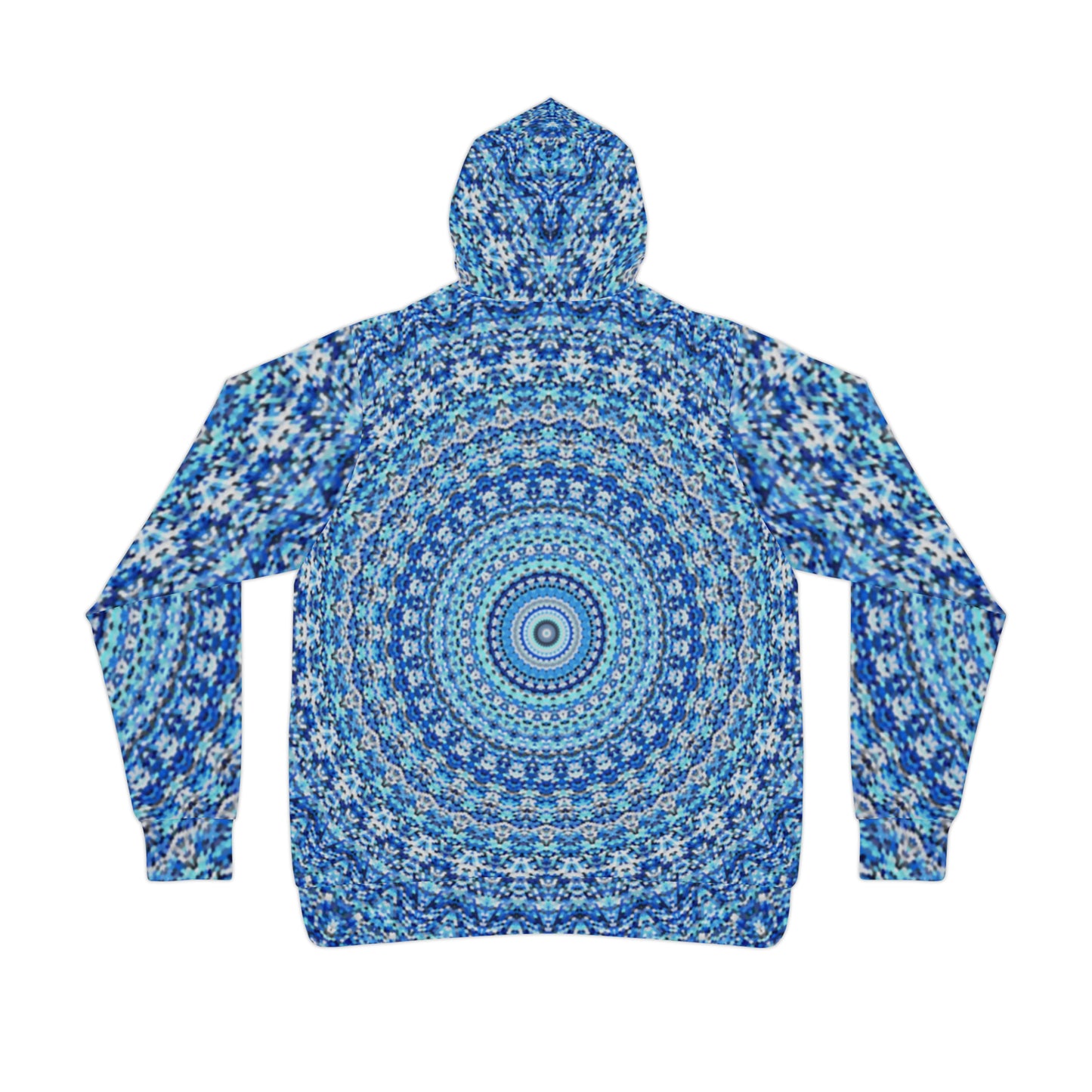 Mandala bleu - Sweat à capuche Inovax Athletic