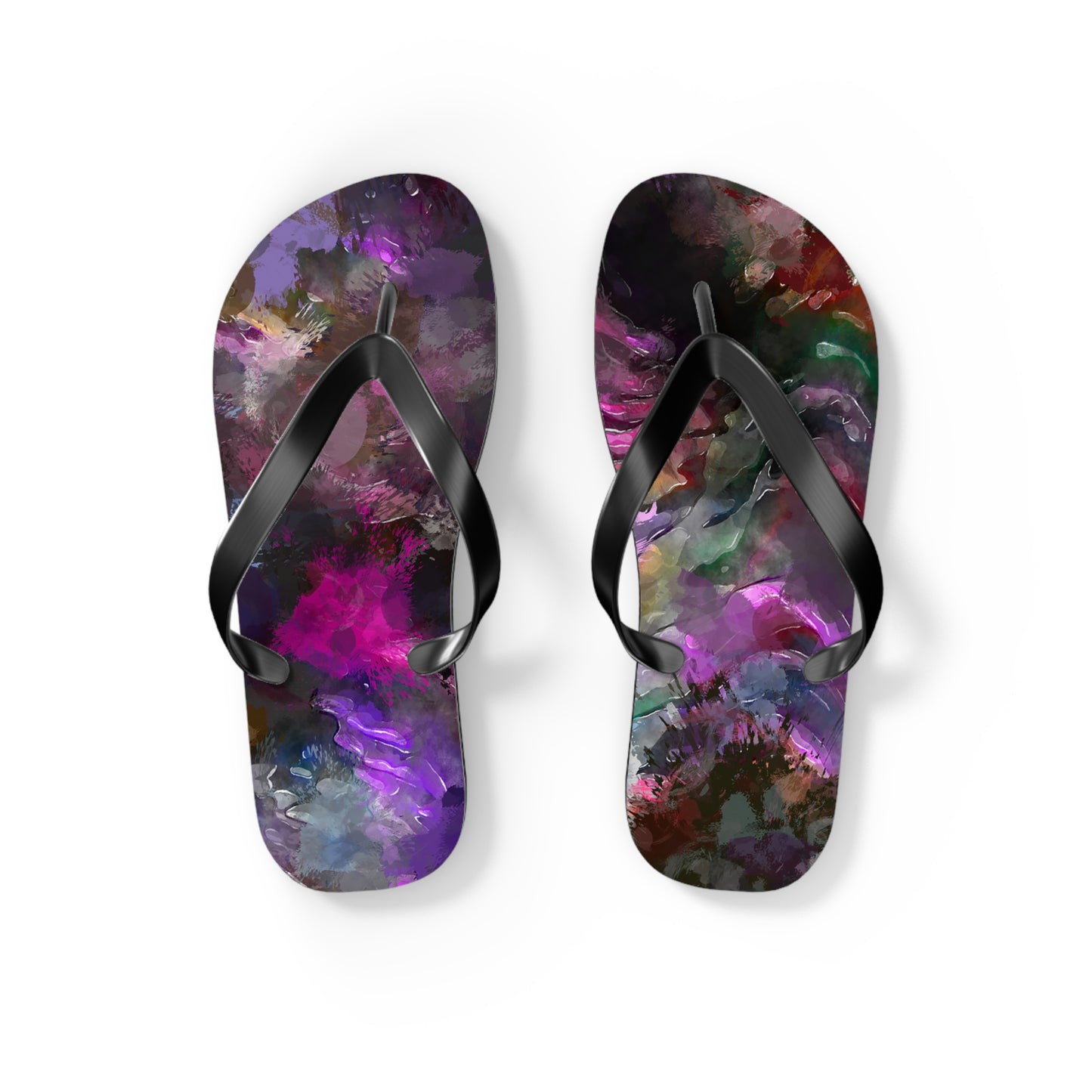 Purple Painting - Inovax Flip Flops