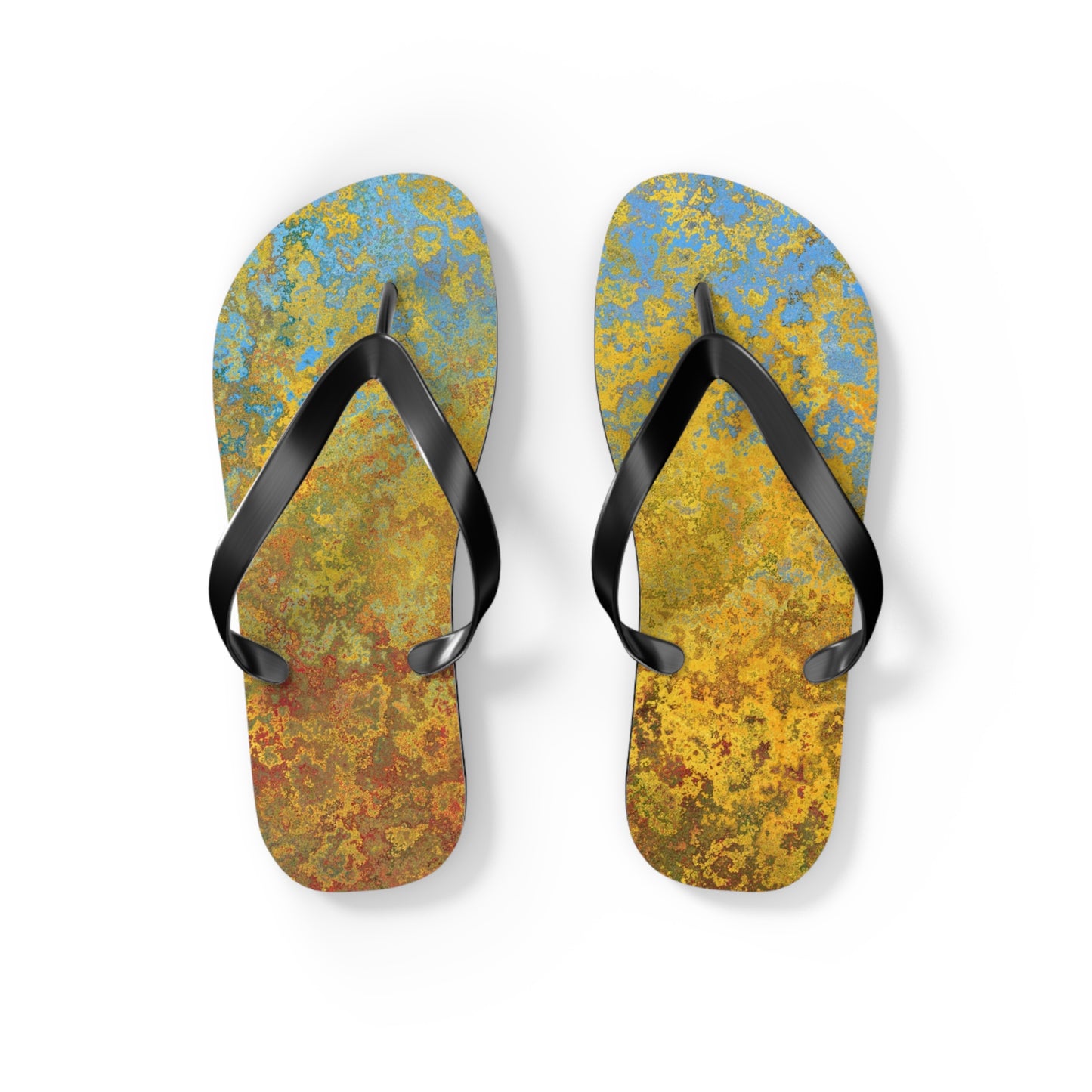 Gold and blue spots - Inovax Flip Flops