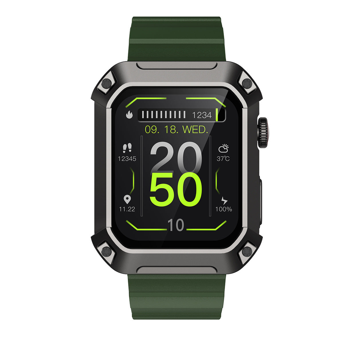 Three-proof Heart Rate And Blood Pressure Sport Mode Smart Watch