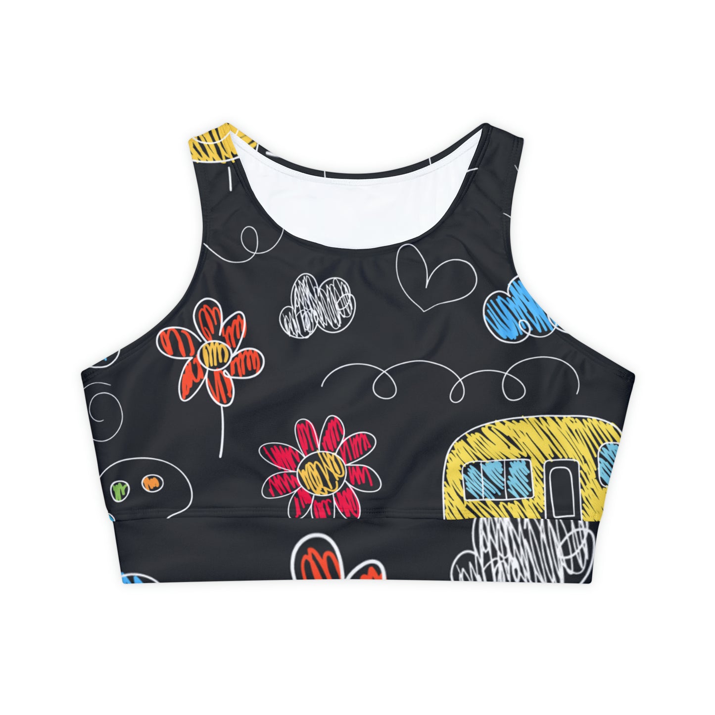 Kids Doodle Playground - Inovax Padded Sports Bra