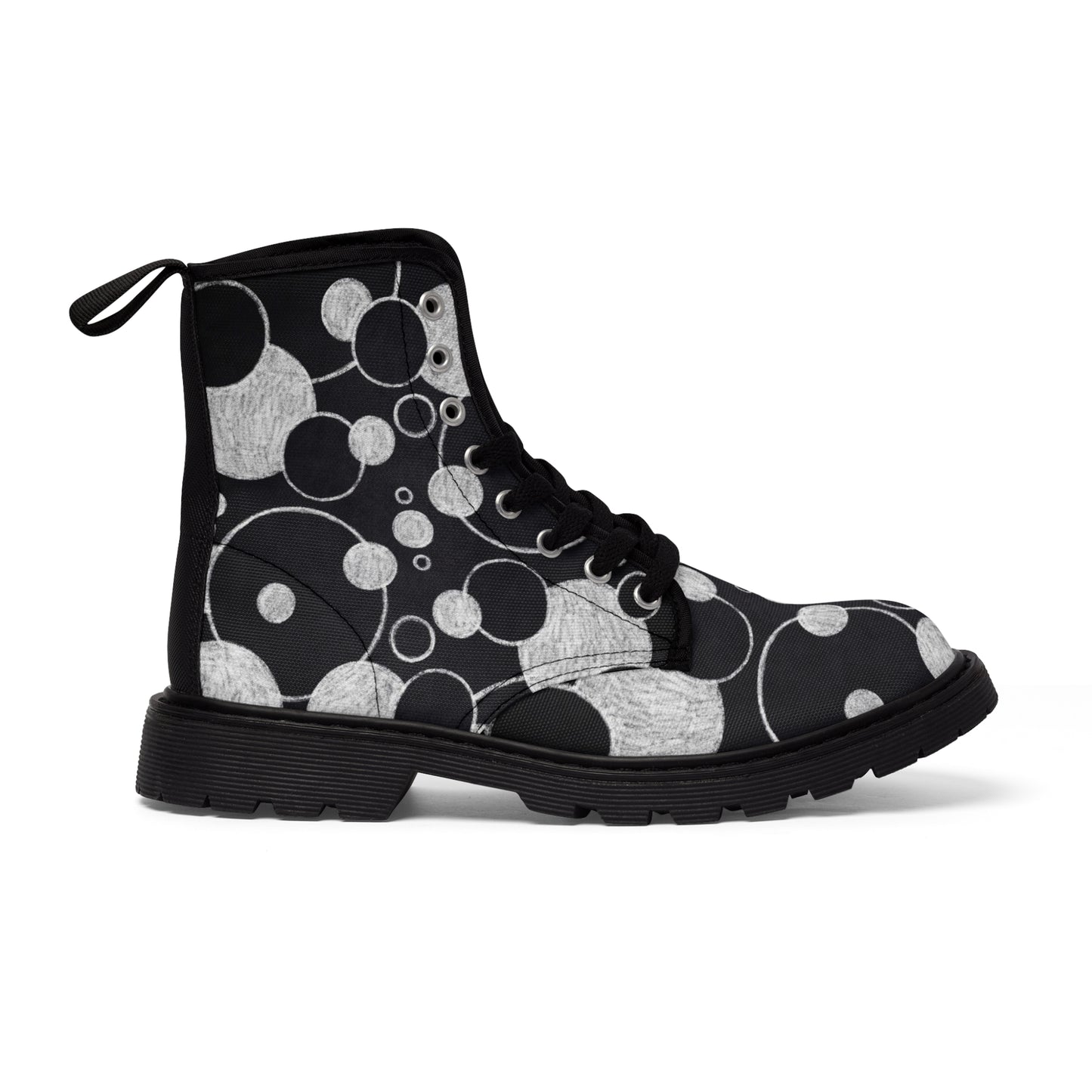 Black Dots - Inovax Men's Canvas Boots