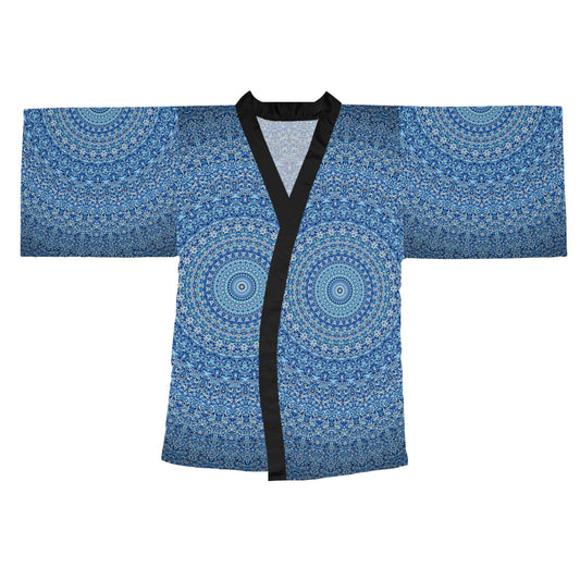 Blue Mandala - Inovax Long Sleeve Kimono Robe