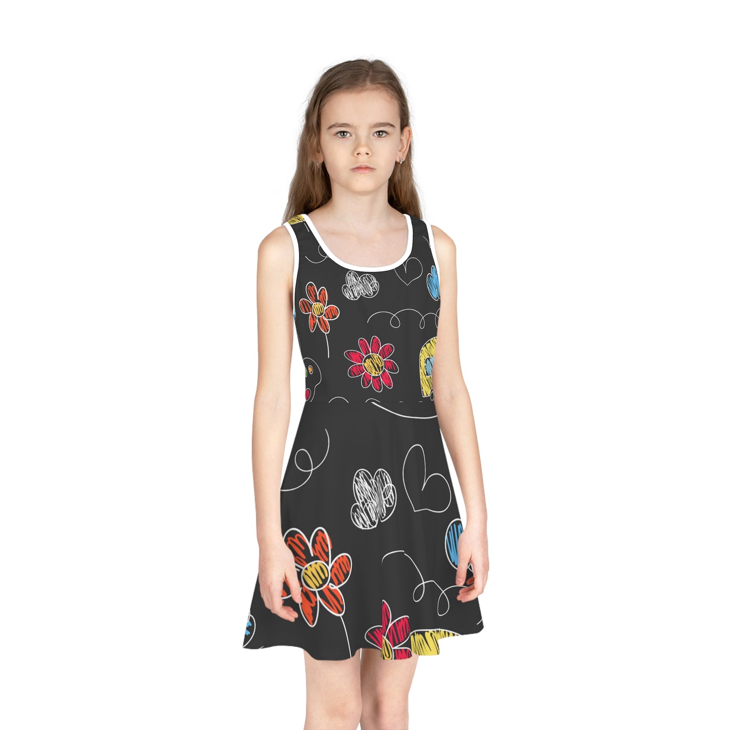 Kids Doodle Playground - Vestido veraniego sin mangas para niña Inovax