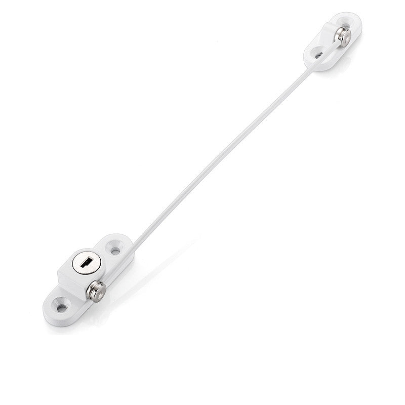 Cerradura de cadena de seguridad para ventana, restrictor de bloqueo de Cable de ventana, cerradura de ventana multifuncional, protector de seguridad de puerta para seguridad del bebé, 1 Uds.