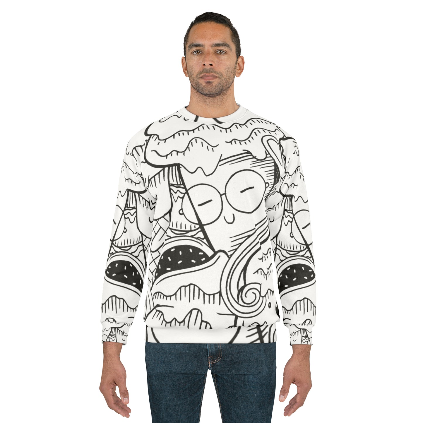 Doodle Icecream - Sweat-shirt unisexe Inovax