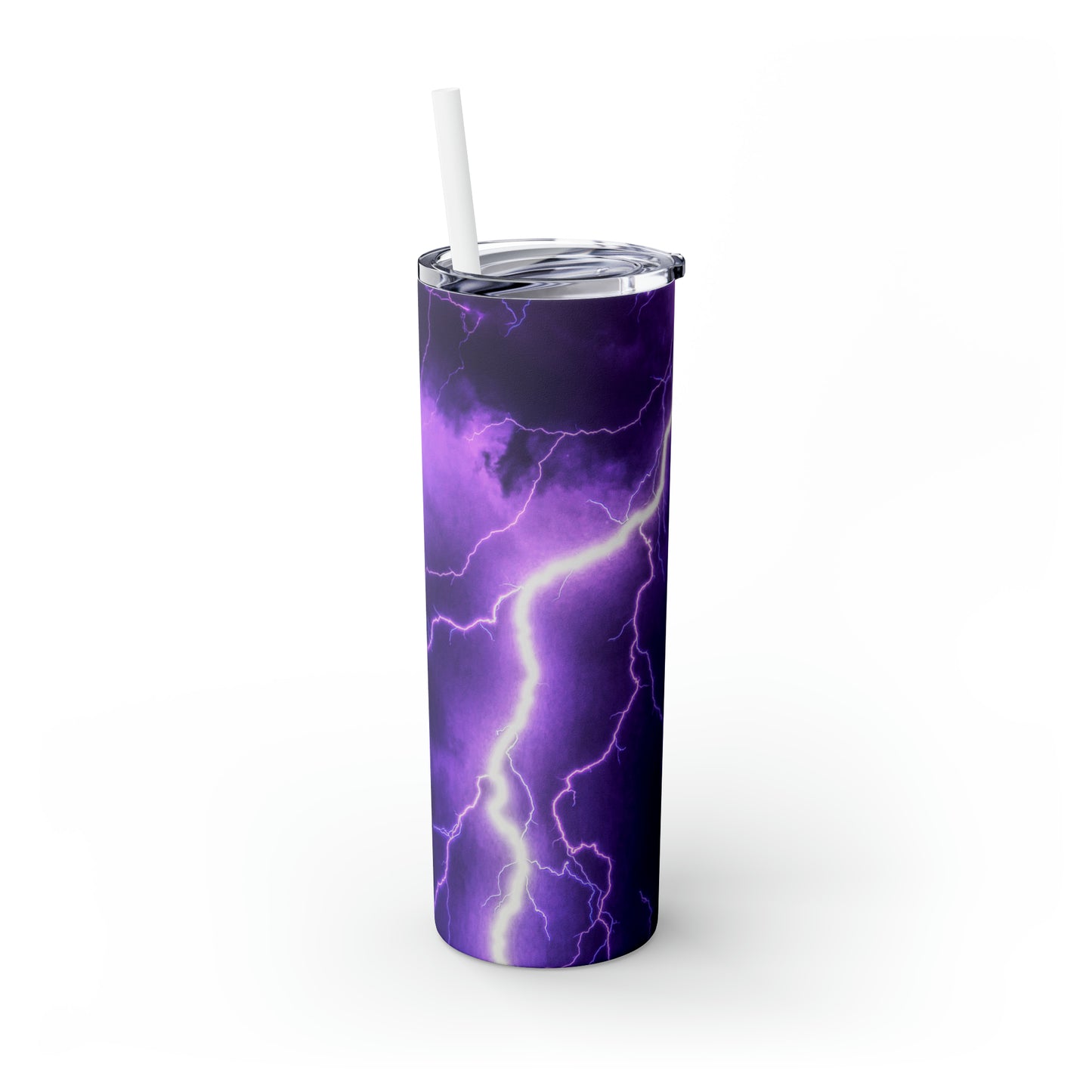 Electric Thunder - Inovax Maars® Skinny Tumbler with Straw 20oz