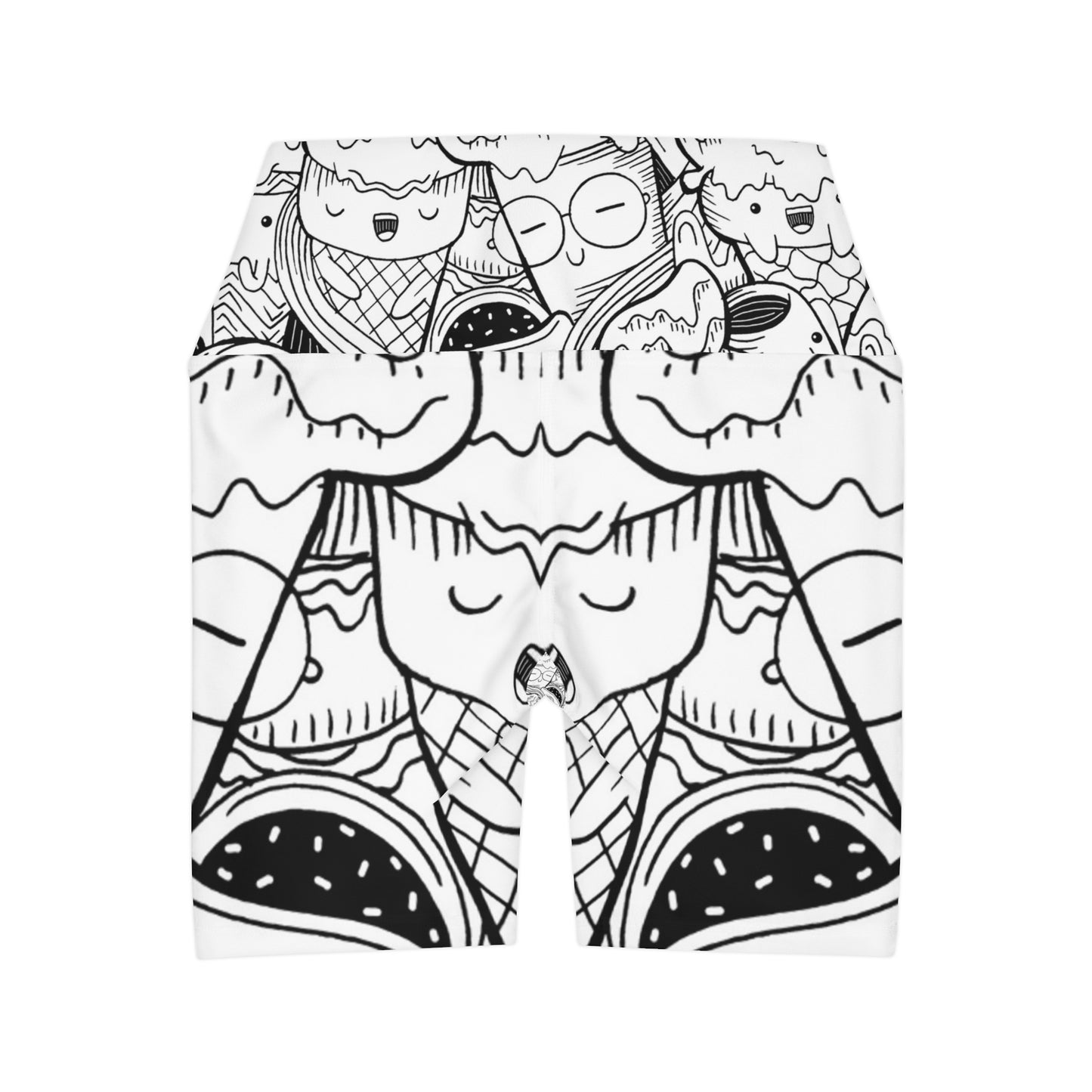 Doodle Icecream - Inovax High Waisted Yoga Leggings