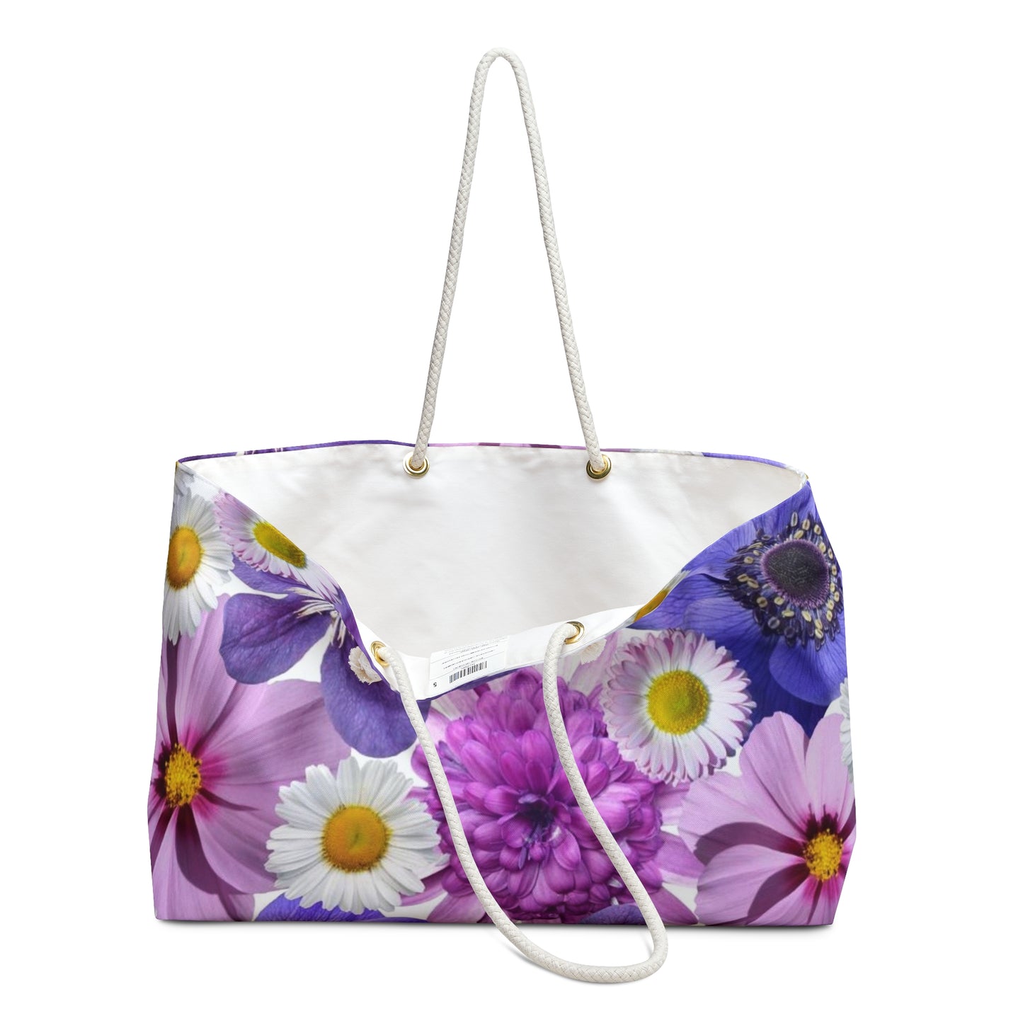 Fleurs violettes - Sac week-end Inovax