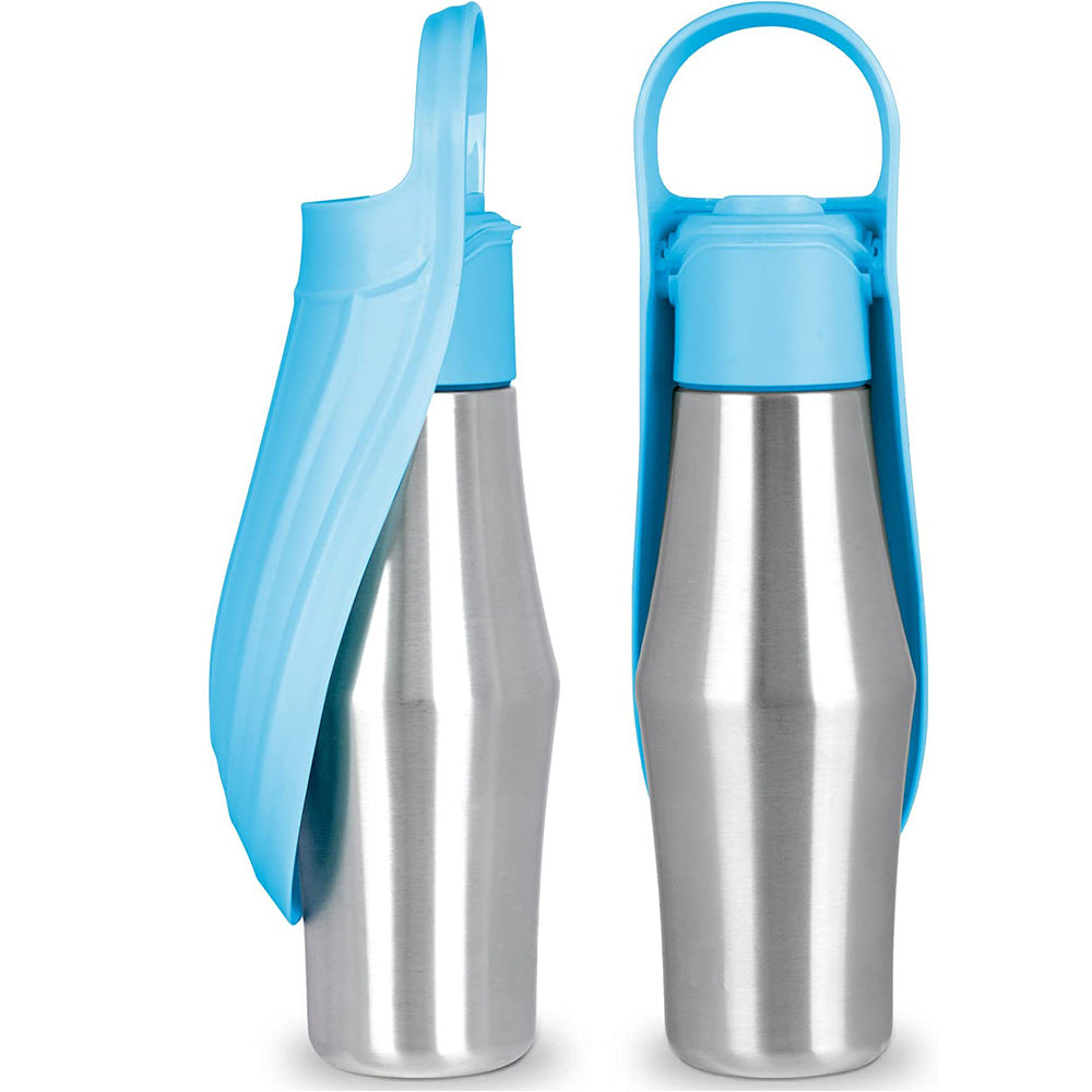 Bouteille d'eau Portable en Silicone souple pour animaux de compagnie, nouveau Design de feuilles pour chiens, bols à boire de voyage en plein air, distributeur d'eau, 2023