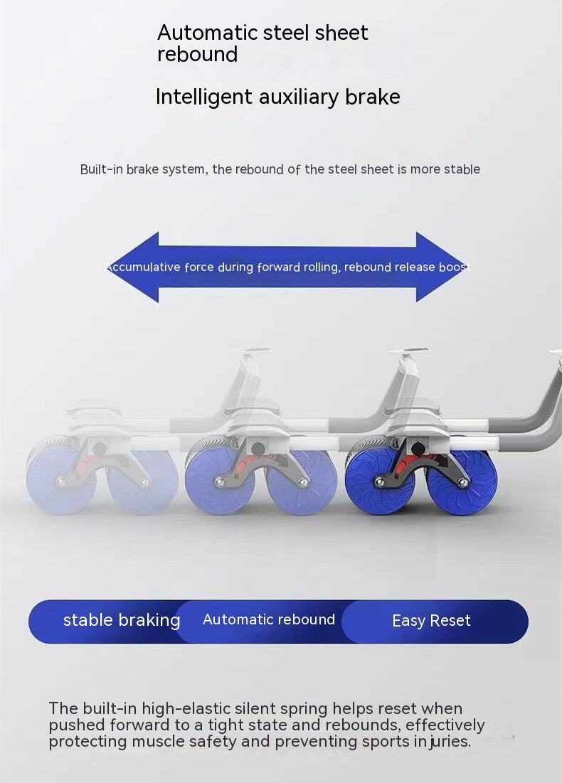 Abdominal Wheel Automatic Rebound Belly Contracting And Abdominal Rolling Exercise