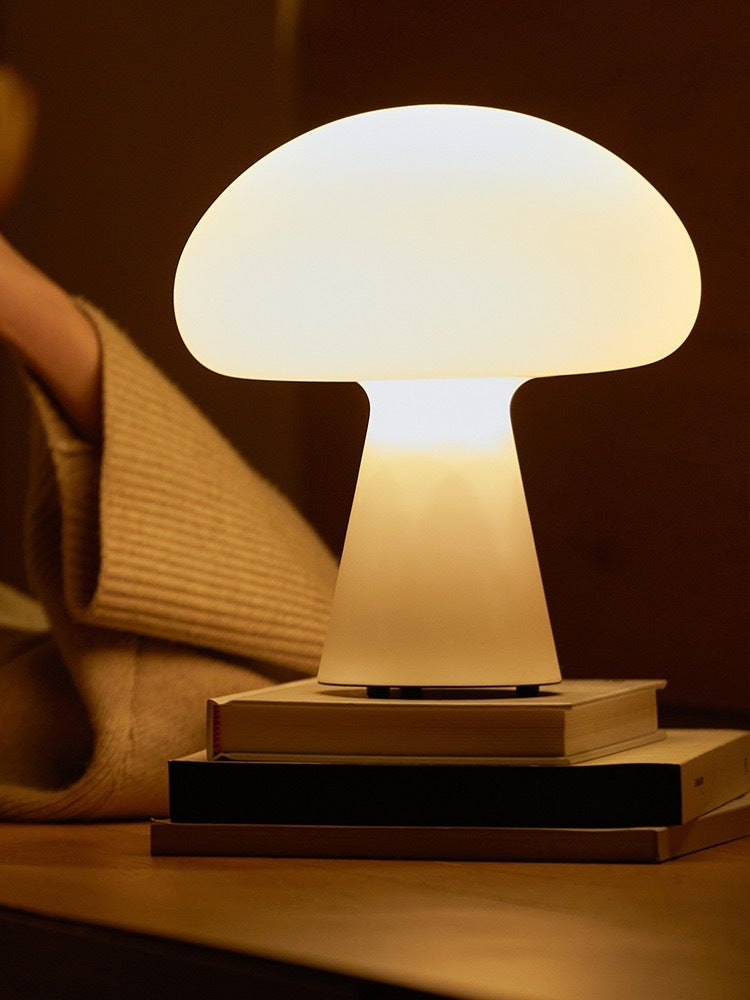 Cream Style Mushroom Table Lamp Charging Dimming Ambience Light