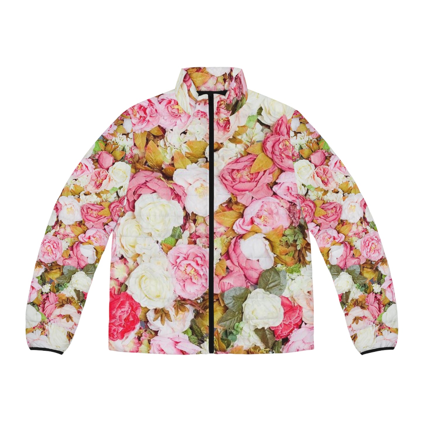 Flores Rosadas - Chaqueta acolchada para hombre