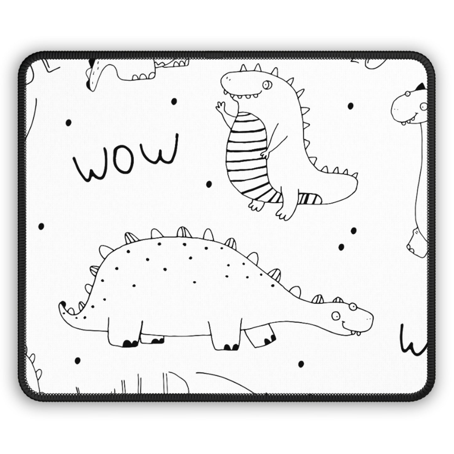 Doodle Dinosours - Alfombrilla de ratón para juegos Inovax