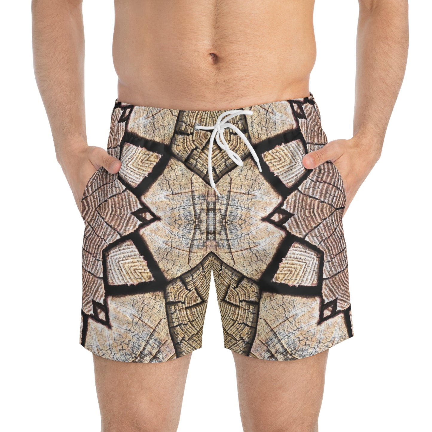 Brown Mandala - Inovax Swim Trunks