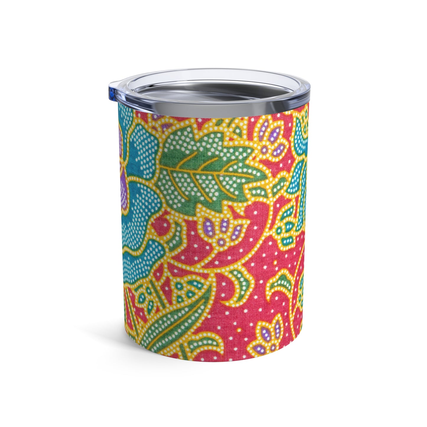 Green and red flowers - Inovax Tumbler 10oz