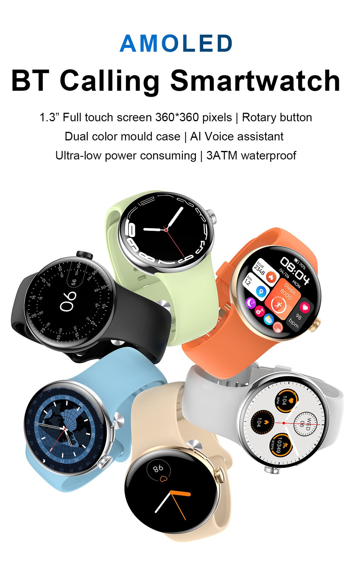 Montre intelligente paiement hors ligne NFC Bluetooth appel HD écran couleur sang oxygène musique femme