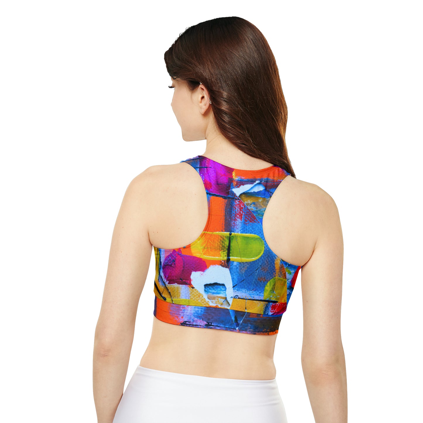 Square Colors - Soutien-gorge de sport rembourré Inovax