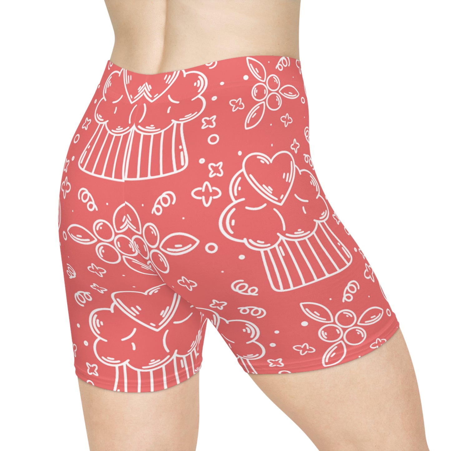 Doodle Pancake - Pantalones cortos de motociclista para mujer Inovax