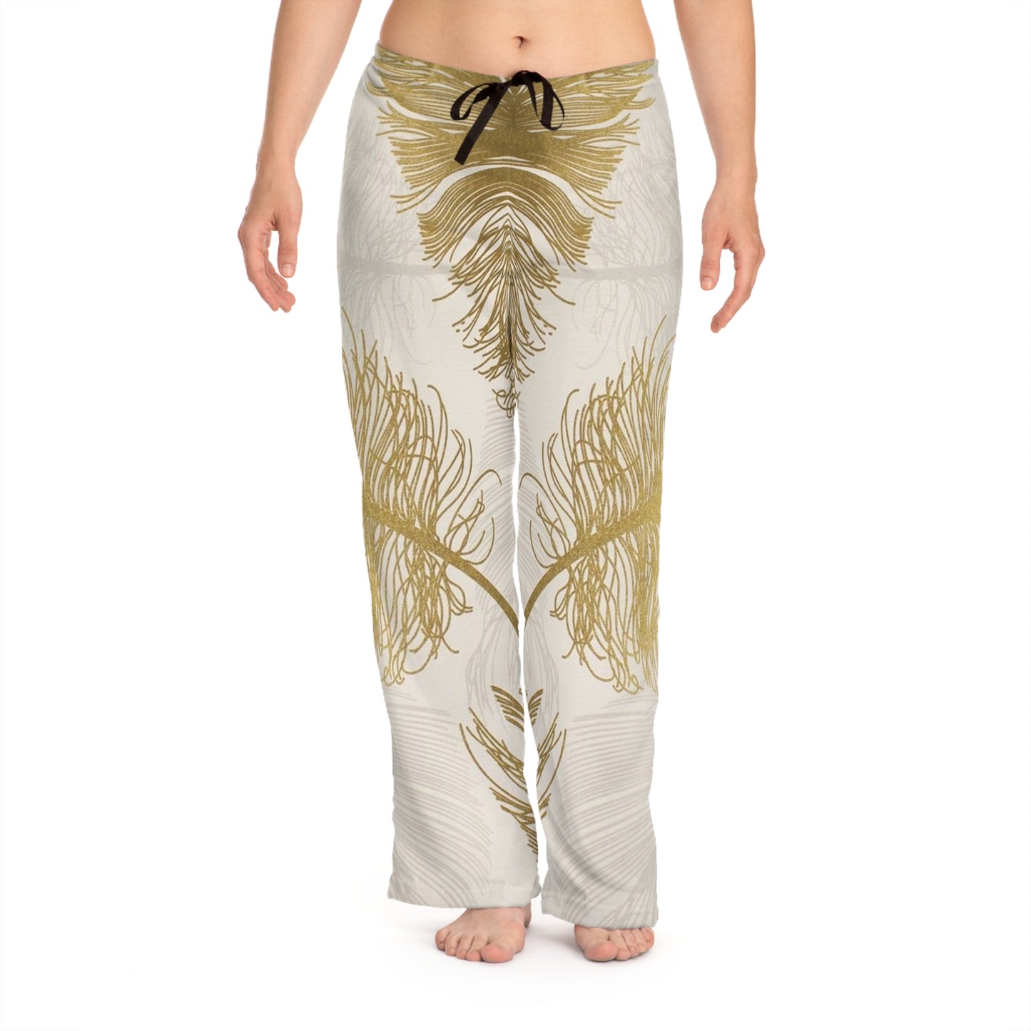 Golden Feathers - Inovax Women's Pajama Pants