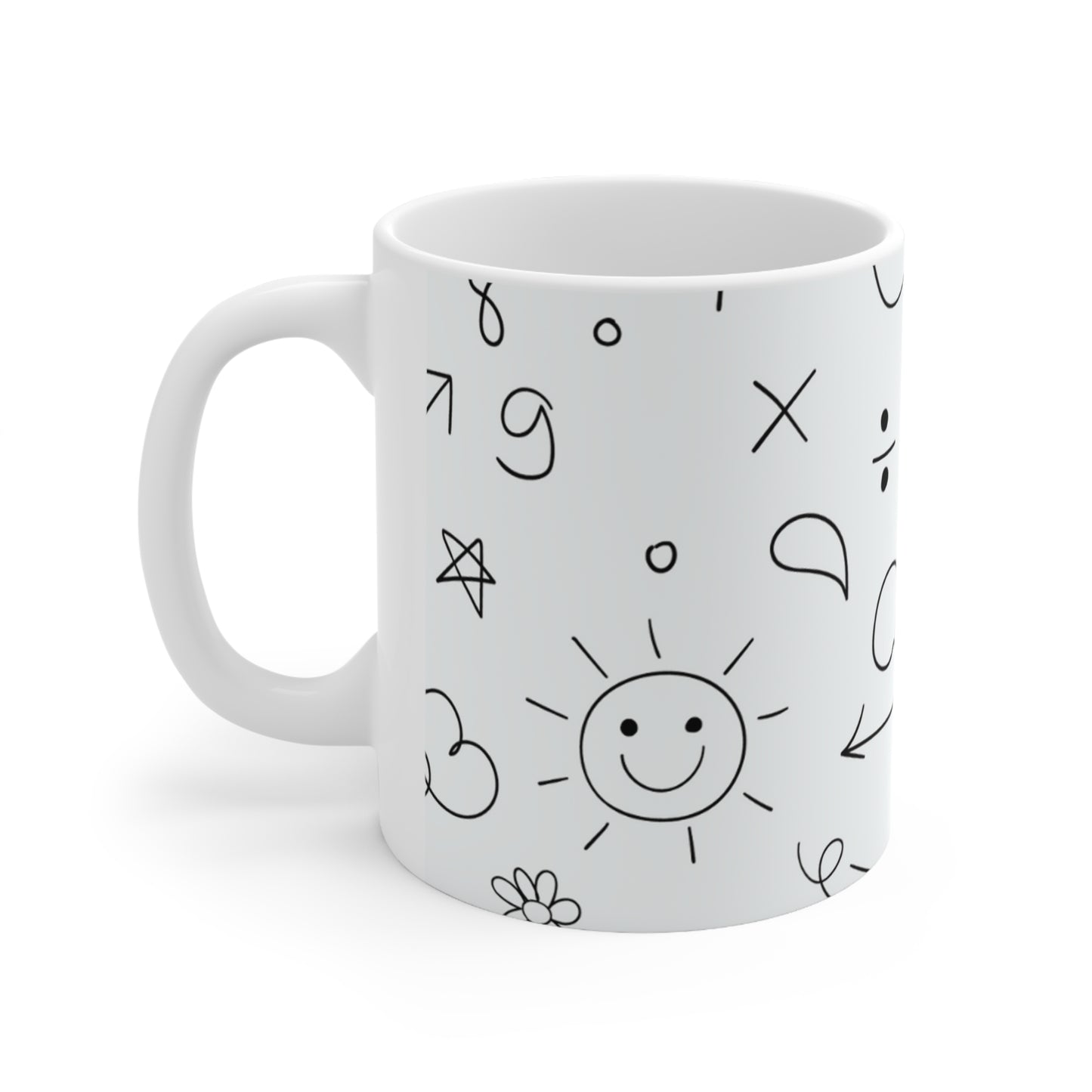 Doodle - Taza de cerámica Inovax 11oz