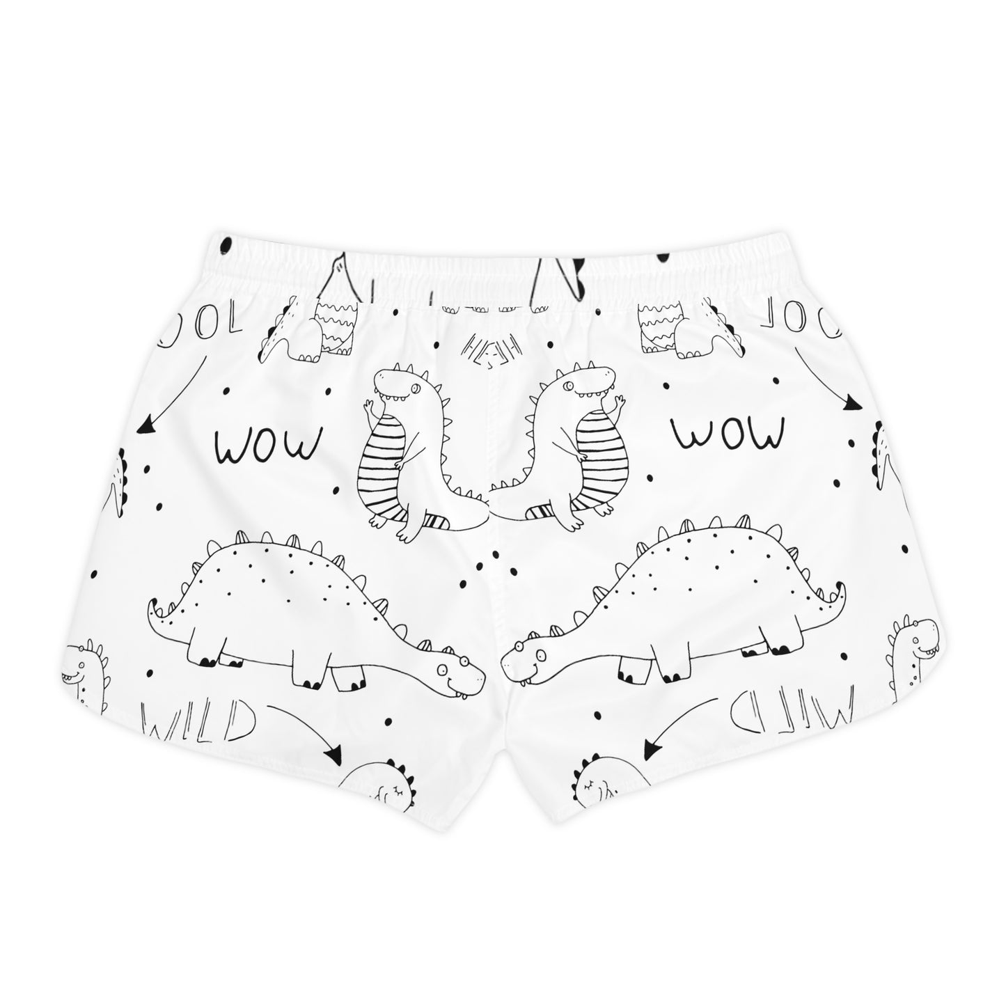 Doodle Dinosours - Inovax Women's Casual Shorts