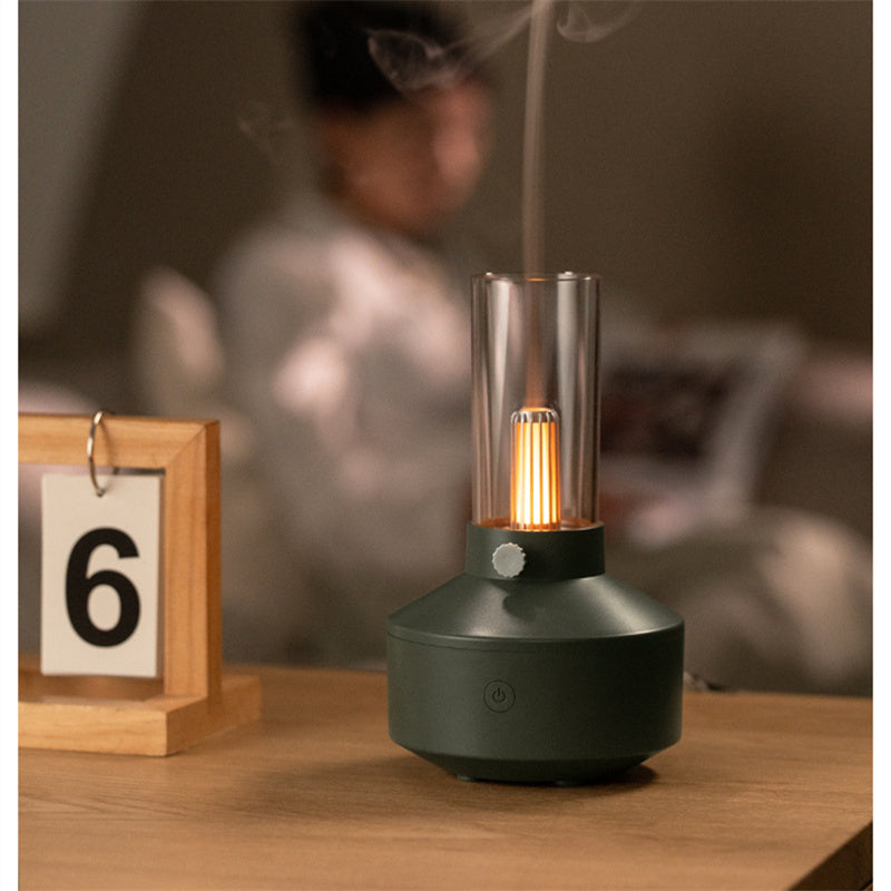 2023 Retro Light Aroma Diffuser Essential Oil LED Light Filament Night Light  Air Humidifier For Home